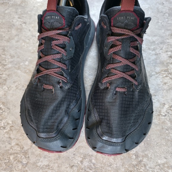 Altra Lone Peak Trail Running Shoes Mens 10 Gray Burgundy Zero Drop *Read Desc. - Picture 4 of 10